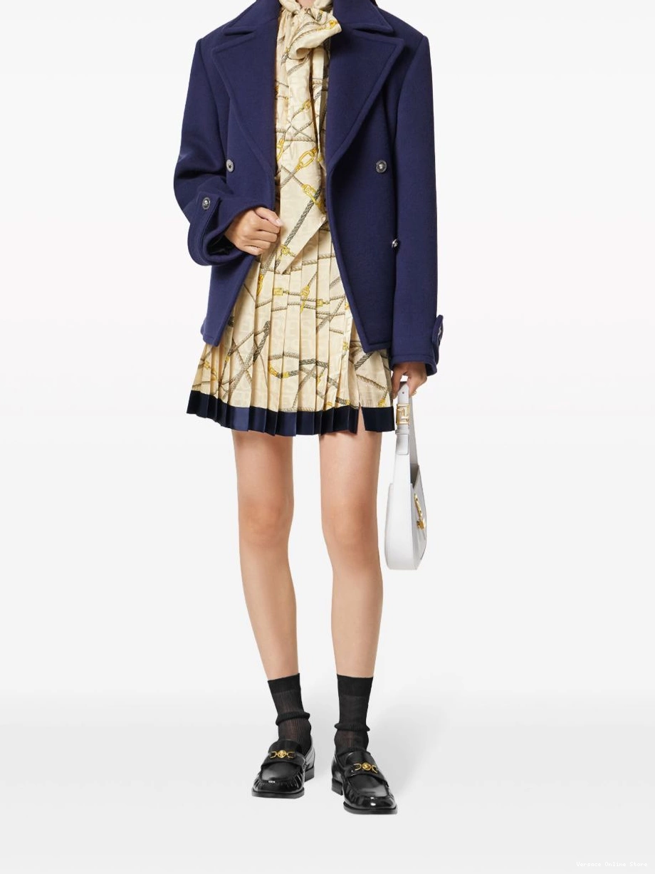 Affordable skirt silk pleated Women logo-print Versace 0723
